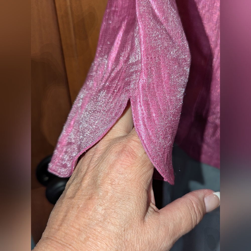 Ruby Rd. Pink Metallic‎ Jacket - Picture 3 of 9